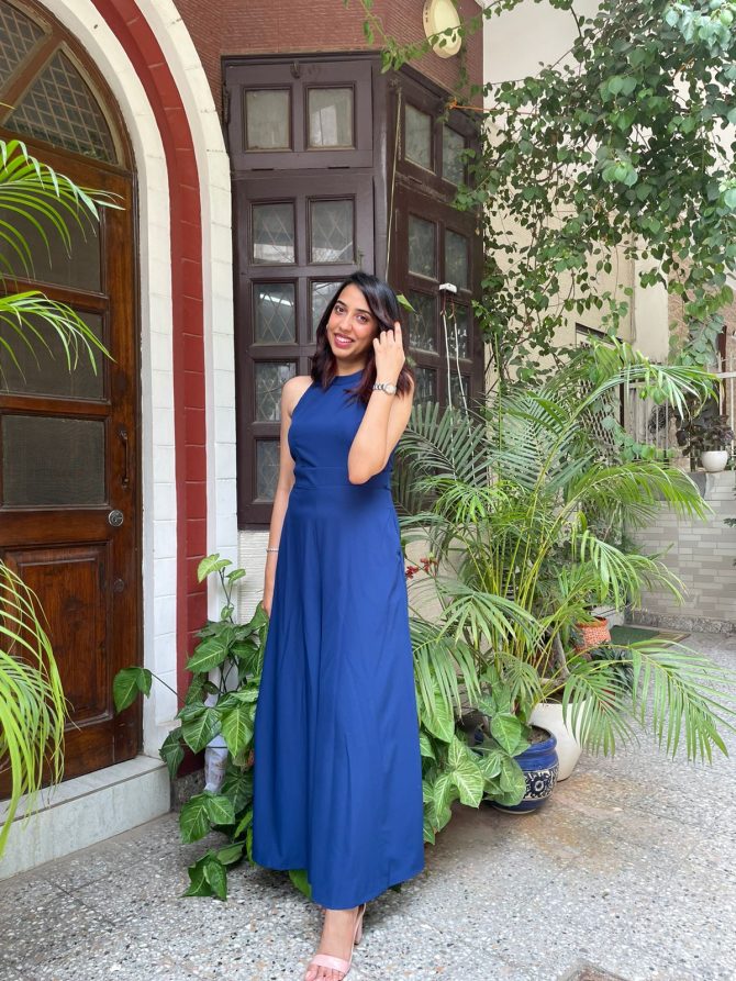 Luxe Jumpsuit- Blue
