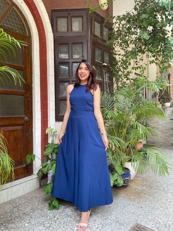 Luxe Jumpsuit- Blue