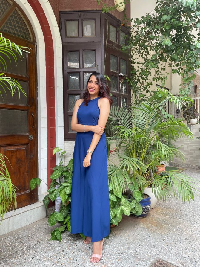 Luxe Jumpsuit- Blue
