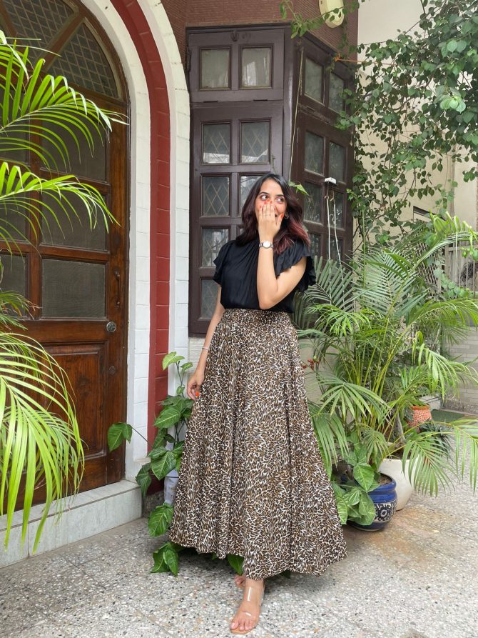 Animal Printed Palazzo (Free size)