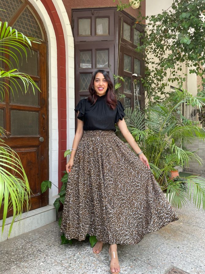 Animal Printed Palazzo (Free size)