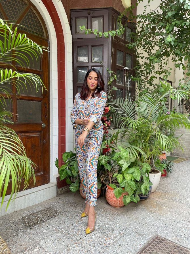 Mystique Co-Ord Set- White