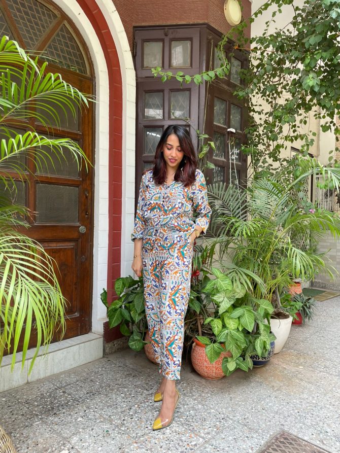 Mystique Co-Ord Set- White
