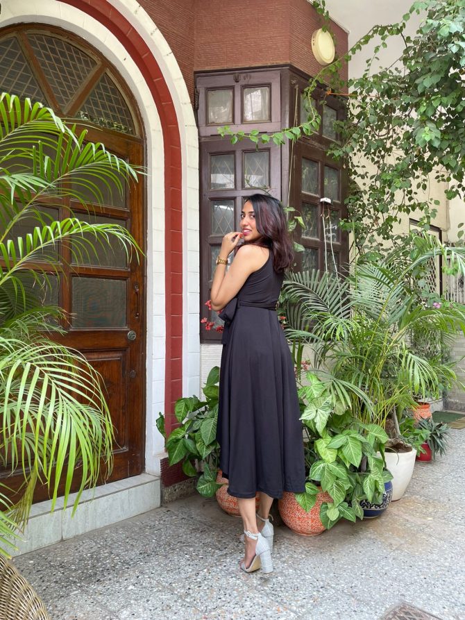 Black High Low dress