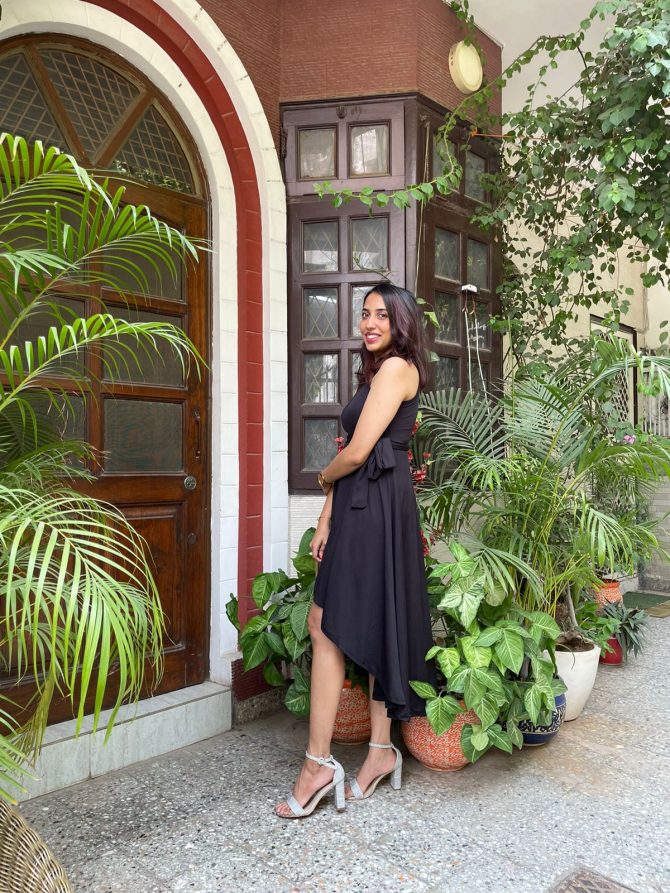 Black High Low dress