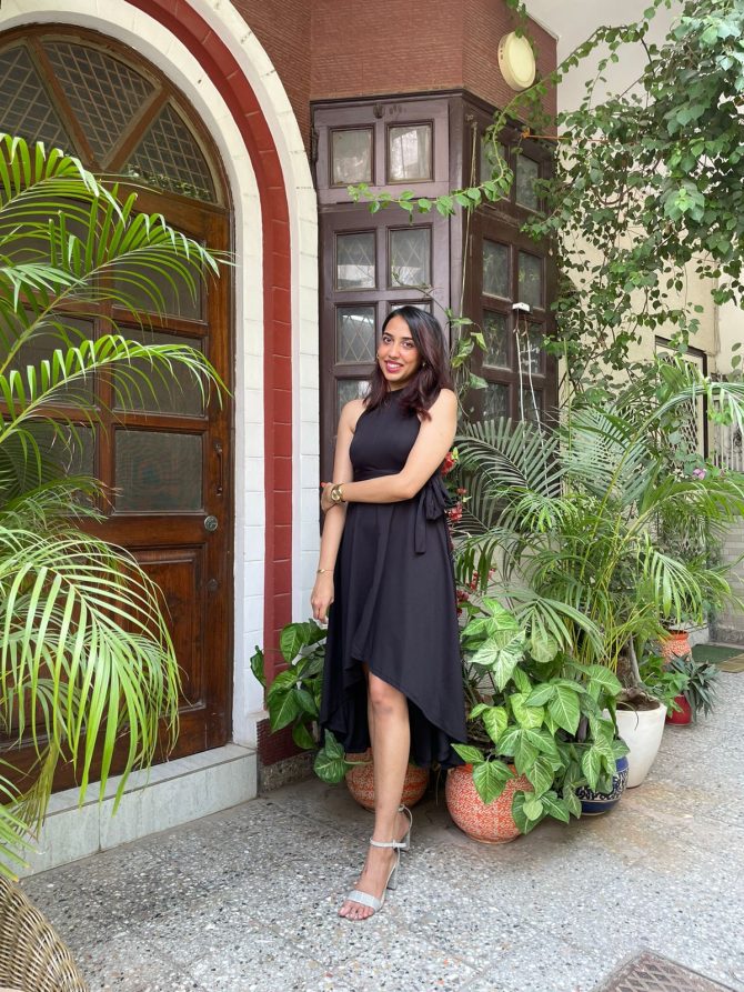 Black High Low dress
