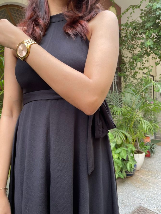 Black High Low dress