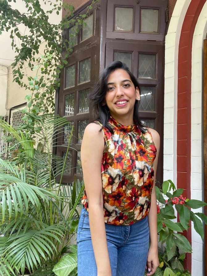Floral Satin Top- Peach