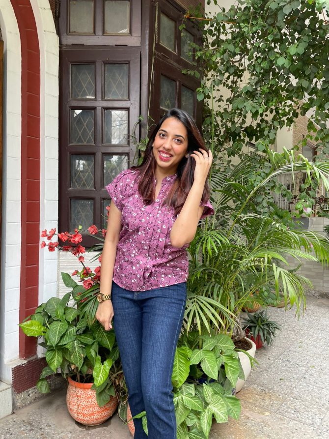Comfort Cotton Top- Purple