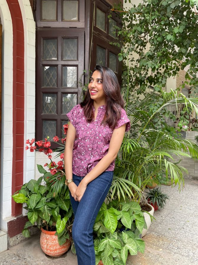 Comfort Cotton Top- Purple
