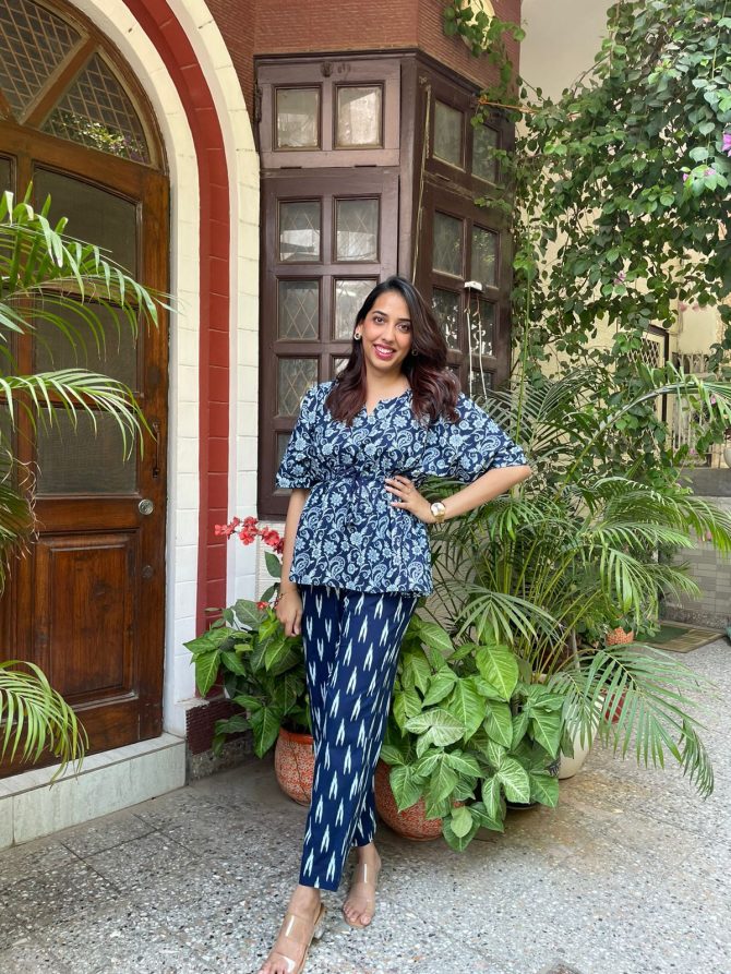 Indigo Kaftan Top (Luxe Collection)
