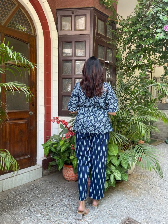 Indigo Kaftan Top (Luxe Collection)