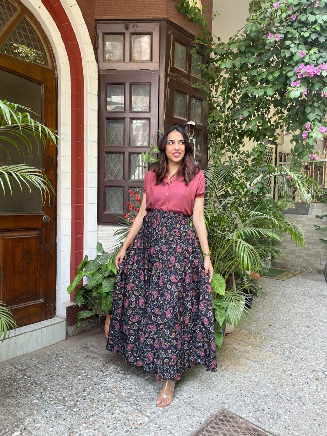 Autumn Printed Palazzo (Free Size)