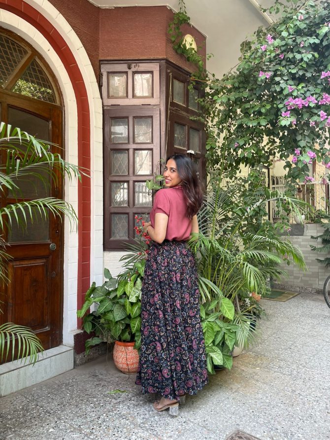 Autumn Printed Palazzo (Free Size)