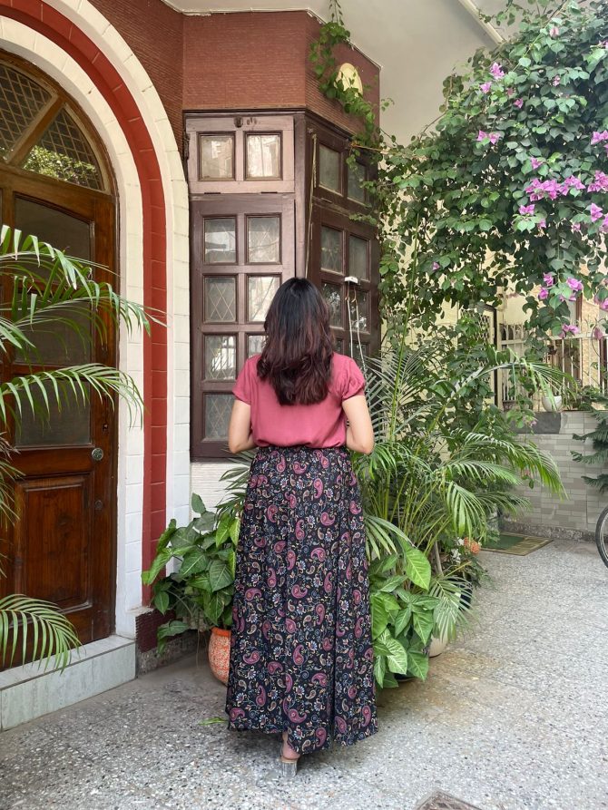 Autumn Printed Palazzo (Free Size)