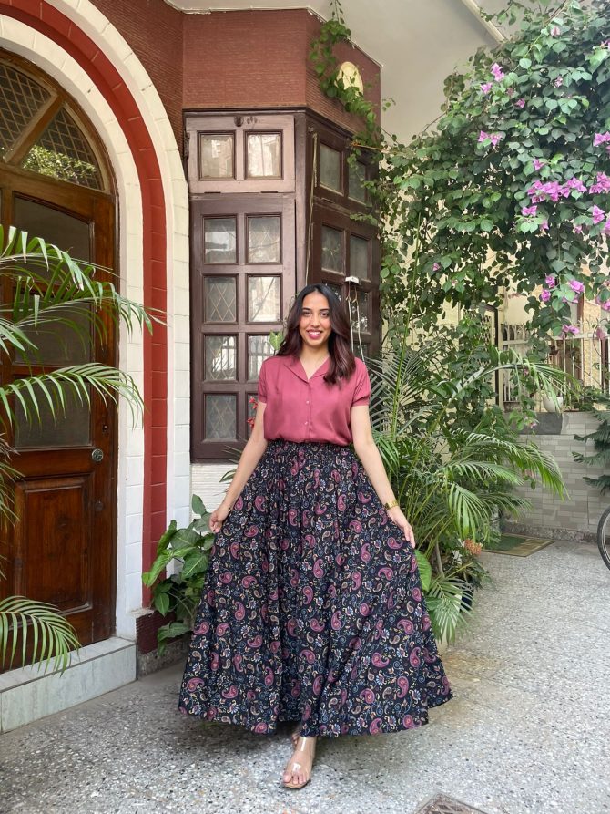 Autumn Printed Palazzo (Free Size)