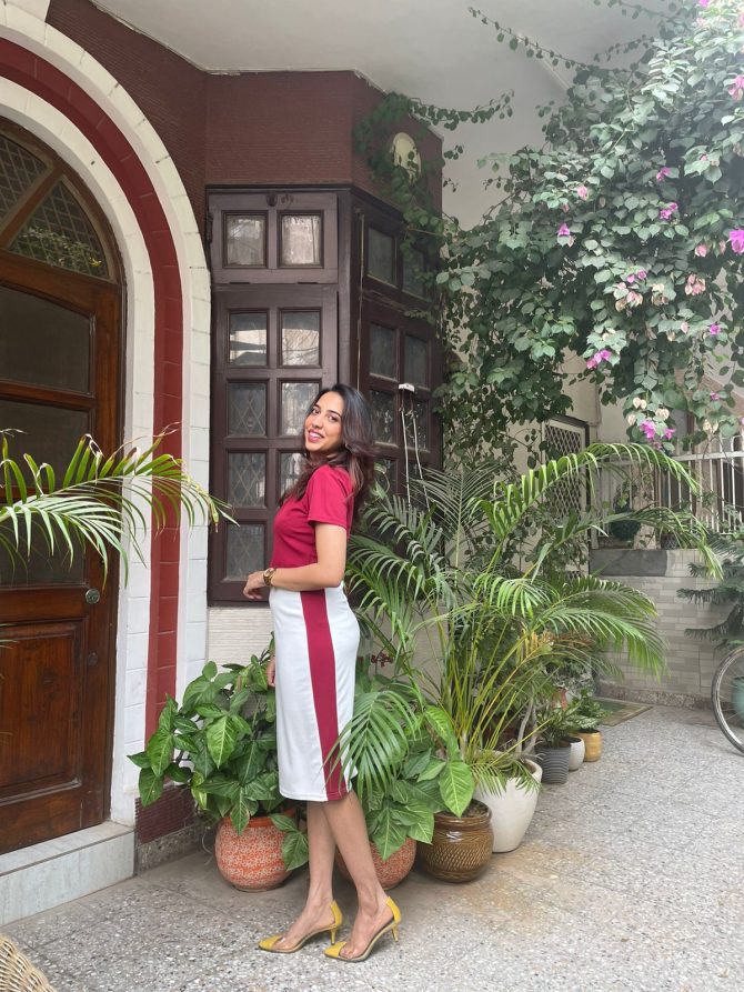 Hope Skirt with Top Set-Burgundy