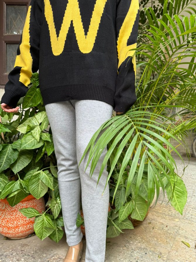 Warm Leggings (Free Size) - Grey