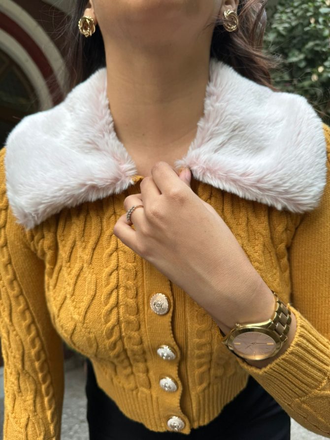 Fur Cardigan (Free Size)