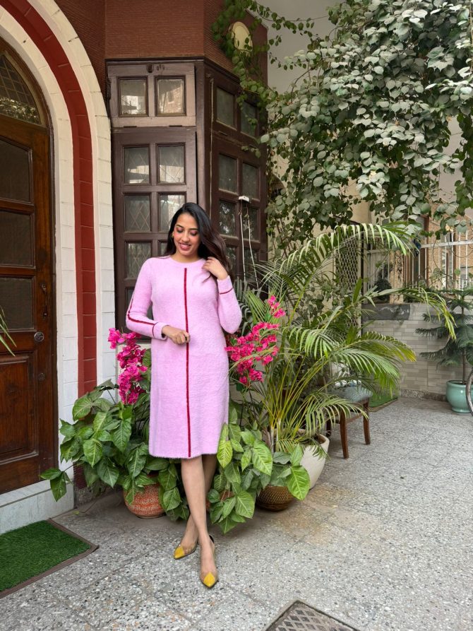 Formal Sweater Dress (Free Size)