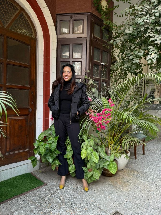 Black Puffer Jacket w/ Fur