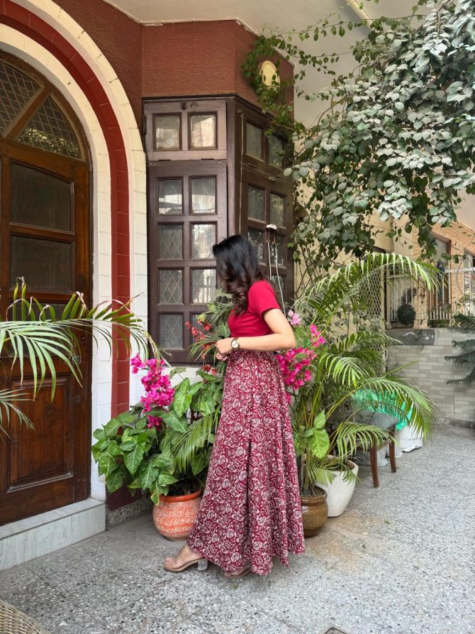 Floral Paisley Palazzo (Free Size)