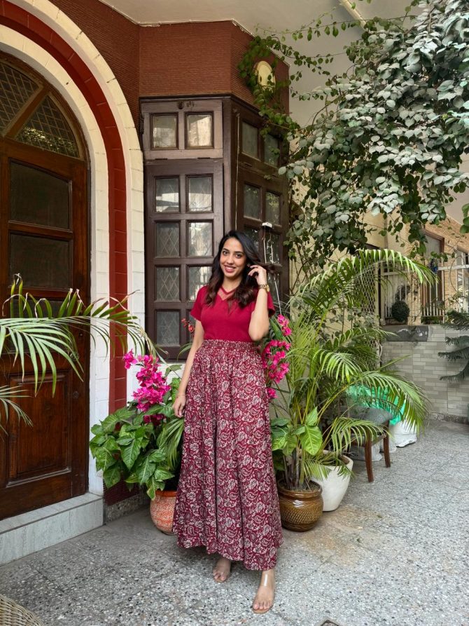 Floral Paisley Palazzo (Free Size)