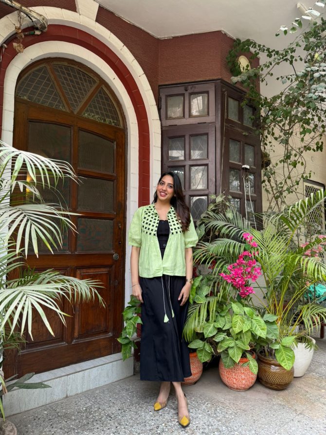 Diamond Shrug & Dress Set - Green