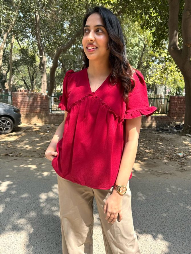 Alia Top - Burgundy