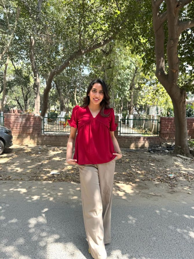 Alia Top - Burgundy
