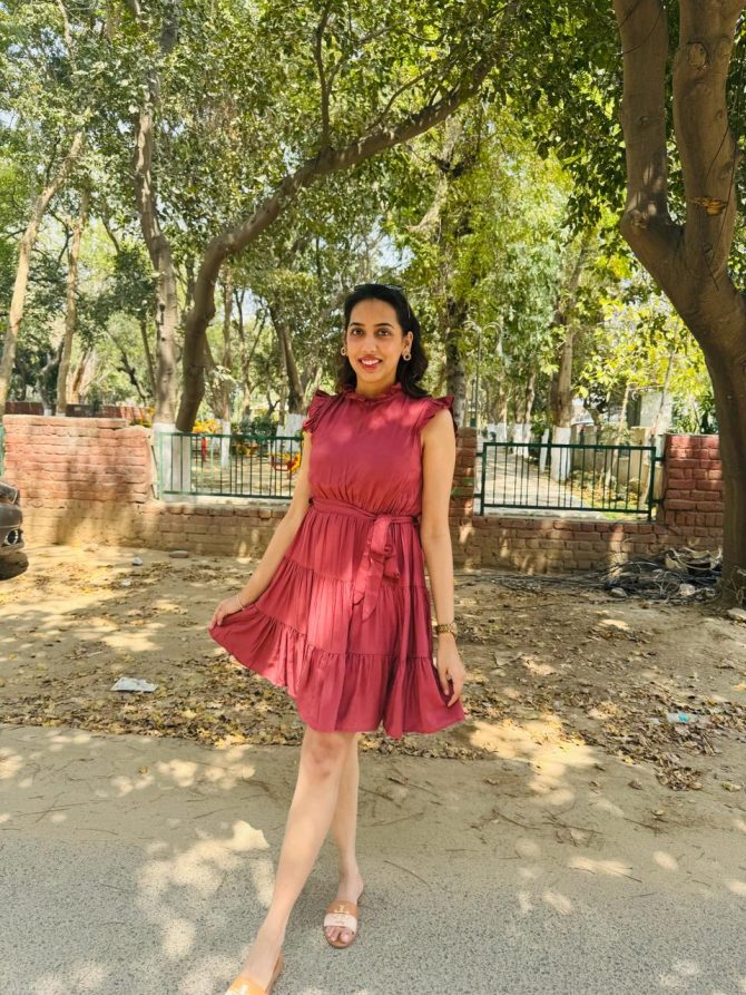 Doll Up Dress- Rose