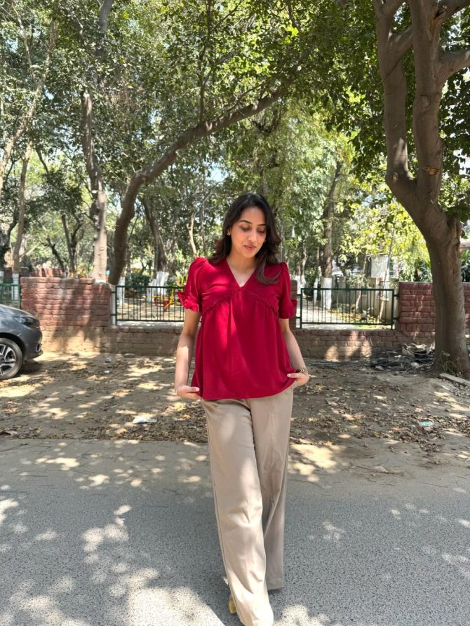 Alia Top - Burgundy