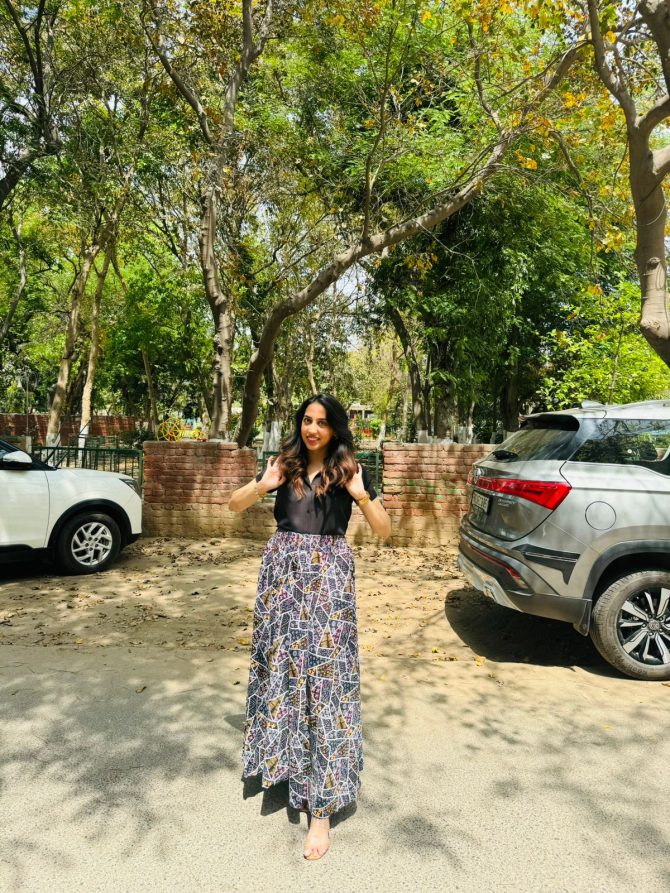 Patch Printed Palazzo (Free Size)