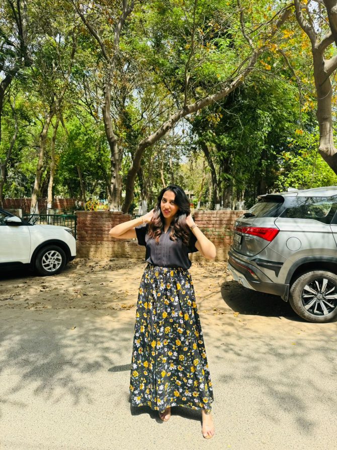 Garden Printed Palazzo (Free Size)