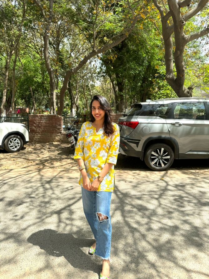 Cutie Cotton Kurti - Yellow