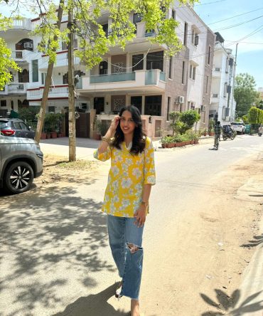 Cutie Cotton Kurti – Yellow 2