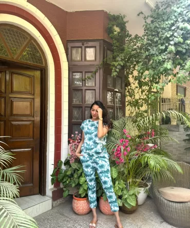 Tie Dye Lounge Set – Green 2