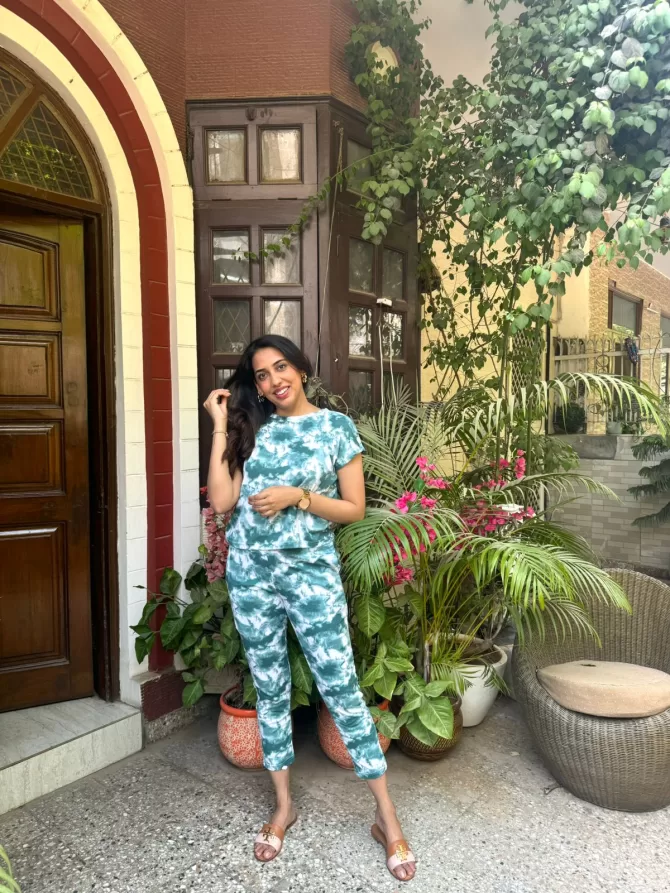 Tie Dye Lounge Set - Green