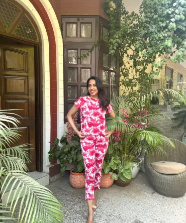 Tie Dye Lounge Set – Pink