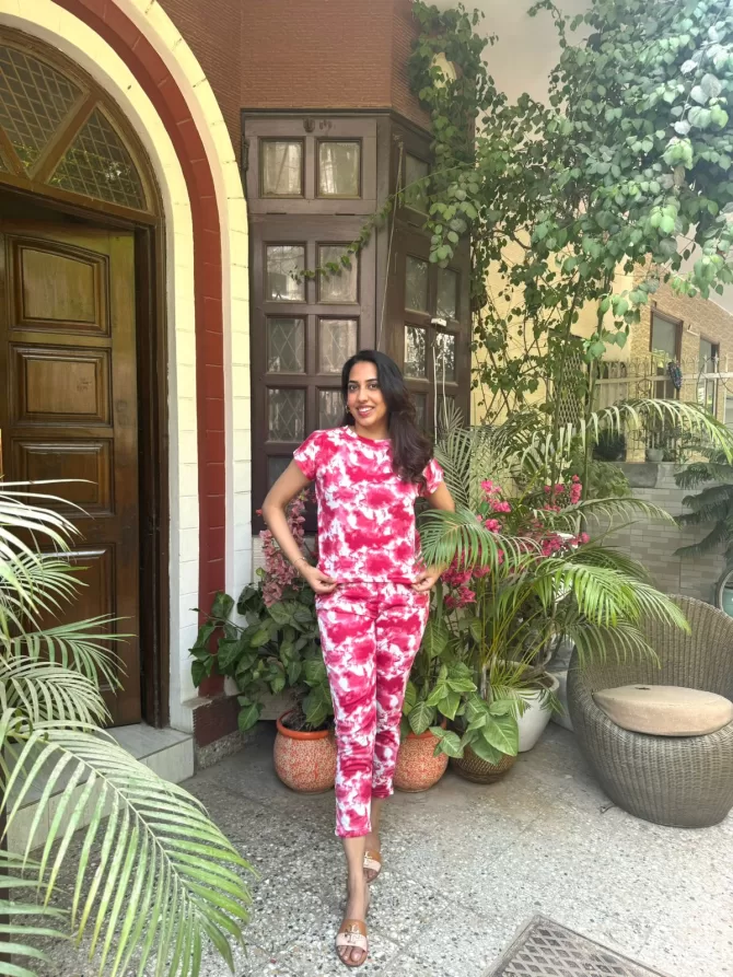 Tie Dye Lounge Set - Pink