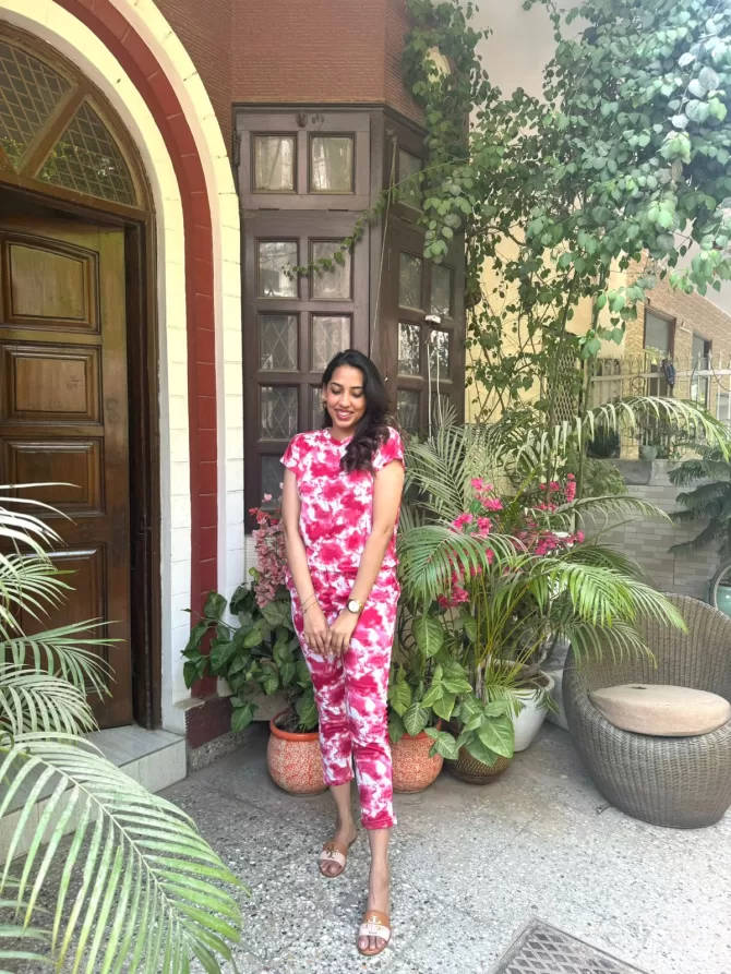 Tie Dye Lounge Set - Pink