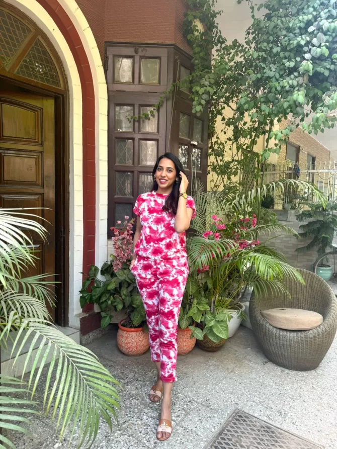 Tie Dye Lounge Set - Pink