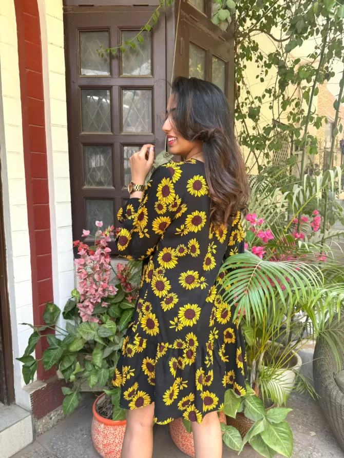 Silly Sunflower Dress (Luxe Collection) - Regular