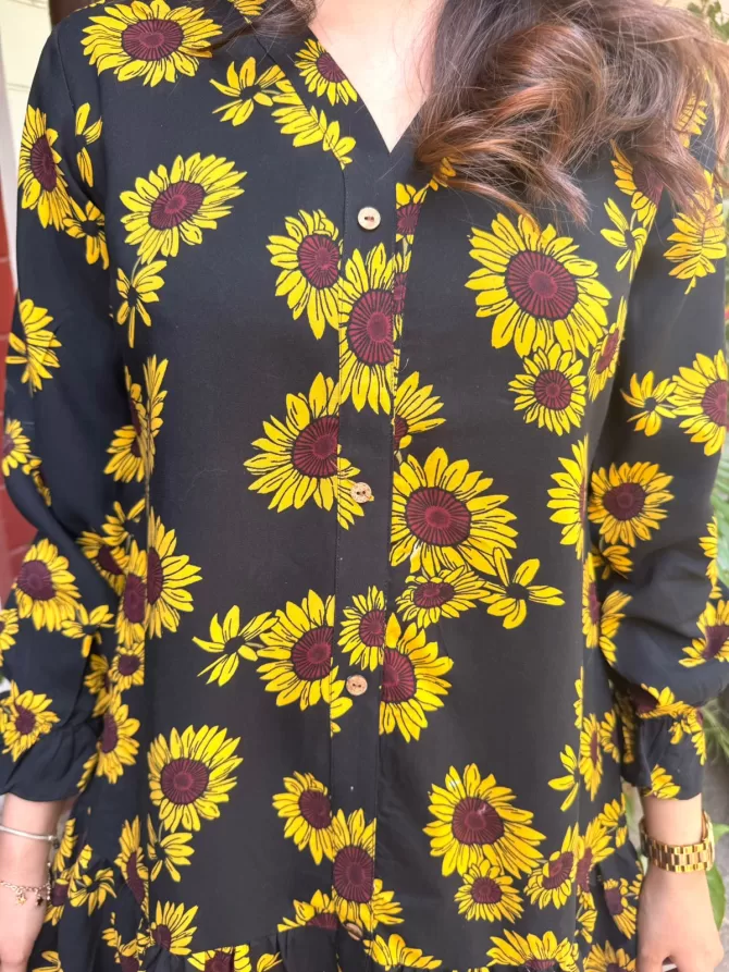 Silly Sunflower Dress (Luxe Collection) - Regular
