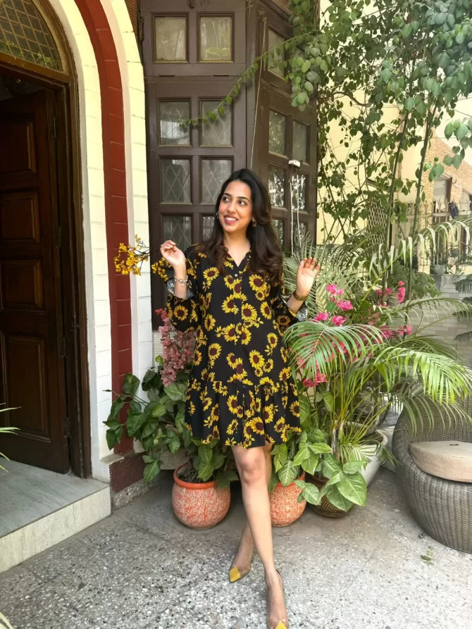 Silly Sunflower Dress (Luxe Collection) - Regular