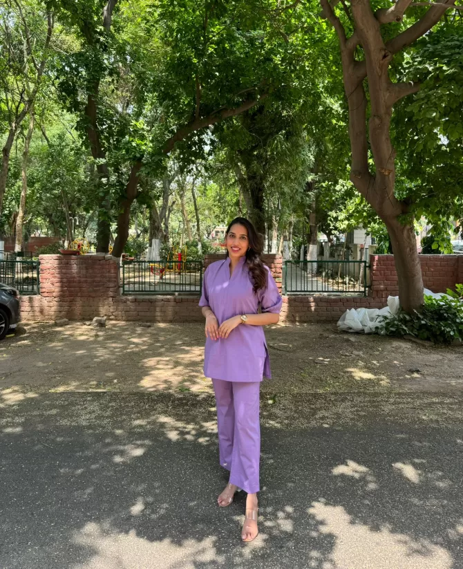 2 in 1 Poplin Set - Lilac