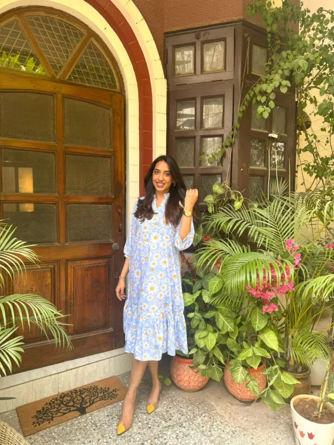 Breezy Bee Cotton Dress (Luxe Collection)