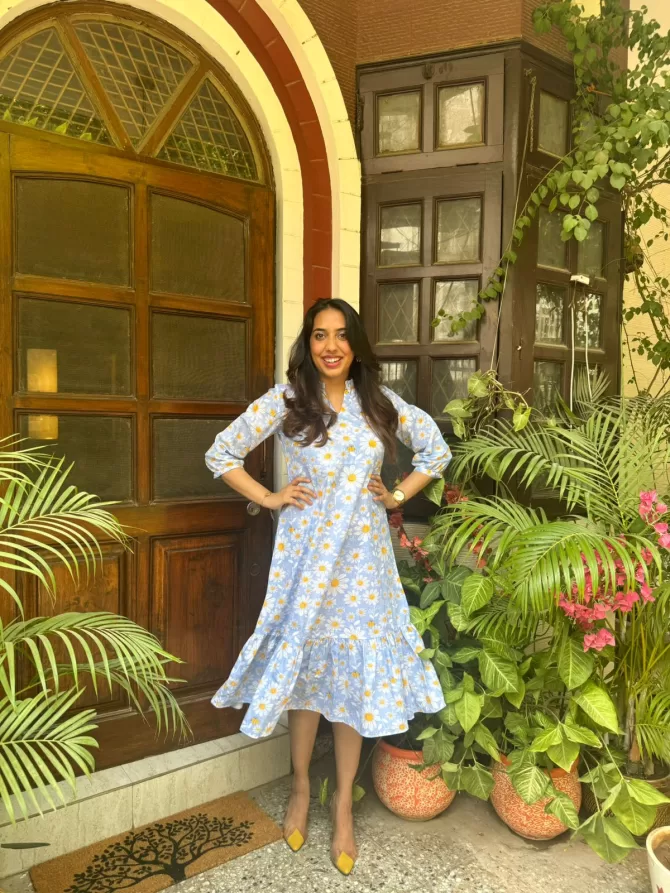 Breezy Bee Cotton Dress (Luxe Collection)