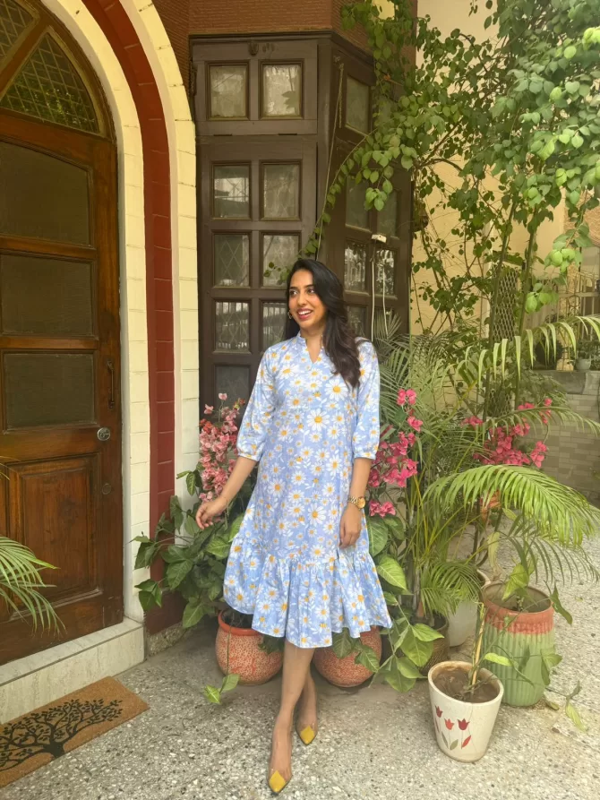 Breezy Bee Cotton Dress (Luxe Collection)
