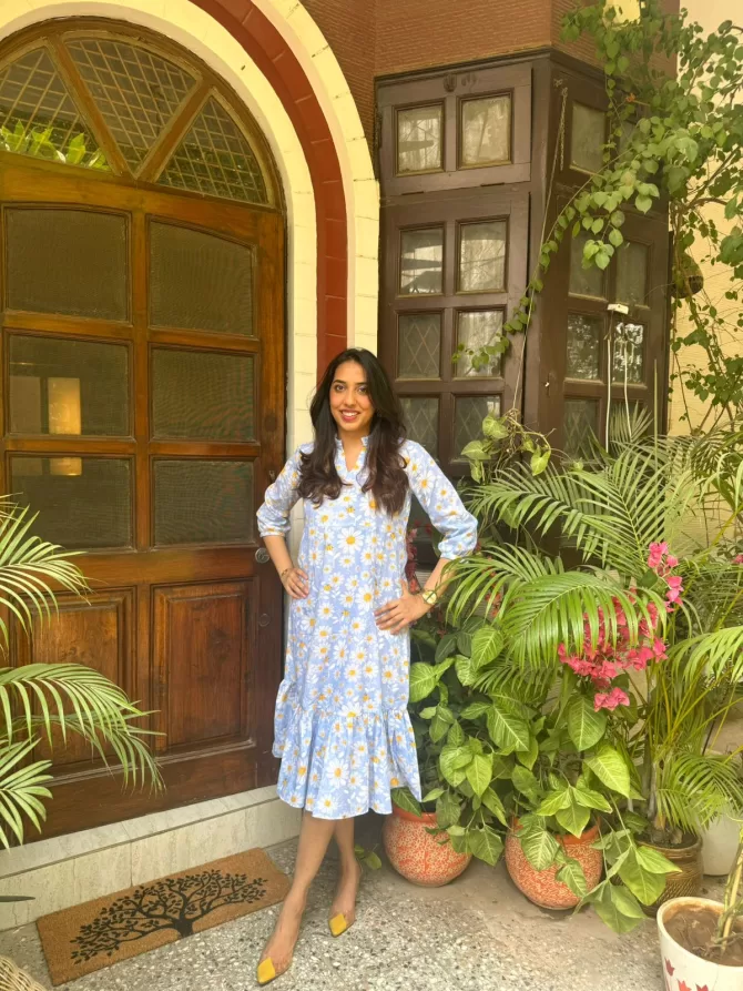 Breezy Bee Cotton Dress (Luxe Collection)